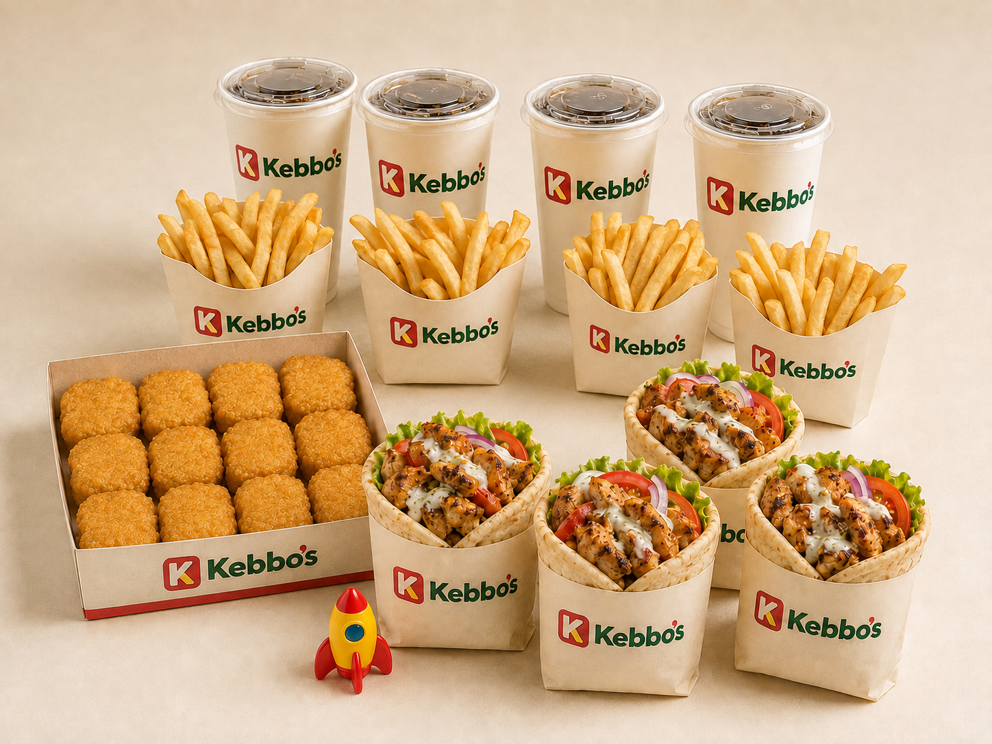 Grouped Kebbo Hours meal
